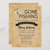 Ruhestand für Massenangeln Einladung (Vorne/Hinten)