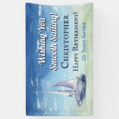 Ruhestand für Wassersportsegelboote Banner (Vertikal)