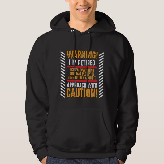 Ruhestand Gag Sprichwort Senior Remüder Husband Hoodie (Vorderseite)