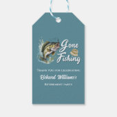 Ruhestand Gan Fishing Big Fish Rumüde Fischer Geschenkanhänger (Rückseite)