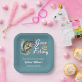 Ruhestand Gan Fishing Big Fish Rumüde Fischer Pappteller (Party)