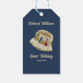 Ruhestand Gan Fishing Remüde Fischer Hat Geschenkanhänger (Rückseite)