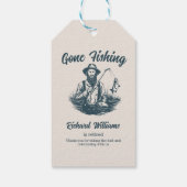 Ruhestand Gan Fishing Remüde Fisherman Vintag Geschenkanhänger (Rückseite)