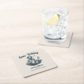 Ruhestand Gan Fishing Remüde Fisherman Vintag Rechteckiger Pappuntersetzer (Vor Ort)