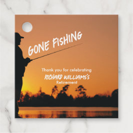 Ruhestand Gan Fishing Sunset Remüde Fischer Geschenkanhänger