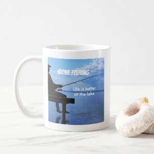 Ruhestand Gan Fishing Sunset Remüde Fischer Kaffeetasse