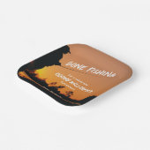 Ruhestand Gan Fishing Sunset Remüde Fischer Pappteller (Gewinkelt)