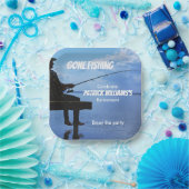 Ruhestand Gan Fishing Sunset Remüde Fischer Pappteller (Party)