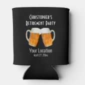 Ruhestand Gastgeschenk Beer Cheer Dosenkühler (Rückseite)