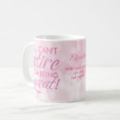 Ruhestand Glamour rosa Reifen Great Kaffeetasse (Vorderseite Links)