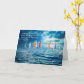 Ruhestand Glückwunsch Segeln Meer Thema Karte (Gelbe Blume)