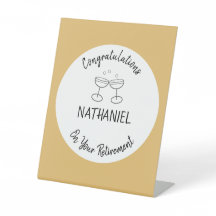 Ruhestand Glückwünsche Personalisiertes Party