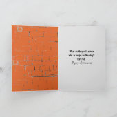 Ruhestand Golden Retriever Karte (Innenseite)