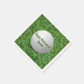Ruhestand Golf Ball auf Gras Serviette (Ecke)
