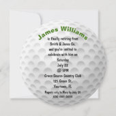 Ruhestand Golf Ball Party Einladung (Vorderseite)