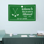 Ruhestand Golf Ball T-Shirt Flag Modern Banner (Messeveranstaltung)