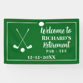 Ruhestand Golf Ball T-Shirt Flag Modern Banner