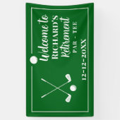 Ruhestand Golf Ball T-Shirt Flag Modern Banner (Vertikal)