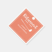 Ruhestand Golf Ball T-Shirt Flag Modern Pech Serviette (Ecke)