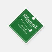 Ruhestand Golf Ball T-Shirt Flag Modern Serviette (Ecke)