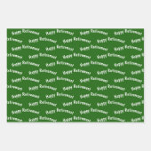 Ruhestand Golf Balls auf Gras Geschenkpapier Set (Vorderseite 2)