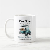 Ruhestand Golf Cart Par T-Shirt Themed Kaffeetasse (Links)