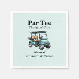 Ruhestand Golf Cart Par T-Shirt Themed Serviette