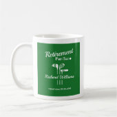 Ruhestand Golf Clubs Green White Themed Par T-Shir Kaffeetasse (Links)
