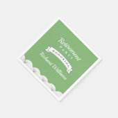 Ruhestand Golf Golfballs Formal Vintag Serviette (Ecke)