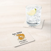 Ruhestand Gone Fishing Life is Better Remüde Rechteckiger Pappuntersetzer (Vor Ort)