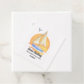 Ruhestand Gone Segelboot Sunset Wasserfarbe Geschenkanhänger (Beispiel)