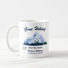 Ruhestand Gone Wandern Snowy Mountains Happy Trail Kaffeetasse