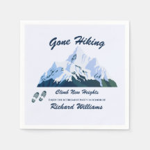 Ruhestand Gone Wandern Snowy Mountains Happy Trail