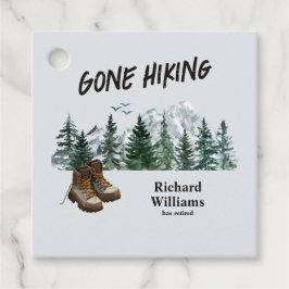 Ruhestand Gone Wandern zu den Bergen Außenbereich Geschenkanhänger