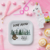 Ruhestand Gone Wandern zu den Bergen Außenbereich Pappteller (Party)