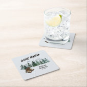 Ruhestand Gone Wandern zu den Bergen Außenbereich Rechteckiger Pappuntersetzer (Vor Ort)