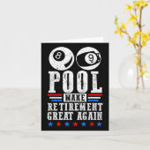 Ruhestand Great Remüde Pool Player Billiard 8 L Karte (Gelbe Blume)