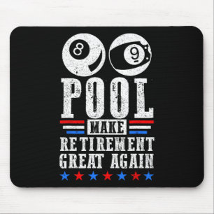 Ruhestand Great Remüde Pool Player Billiard 8 L Mousepad