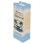 Ruhestand Hammock entspannt Geschenktüte Für Weinflaschen (Vorderseite Schrägansicht)