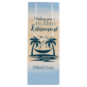 Ruhestand Hammock entspannt Geschenktüte Für Weinflaschen (Vorderseite)