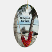 Ruhestand: Hängematte am Strand Keramik Ornament (Rechts)