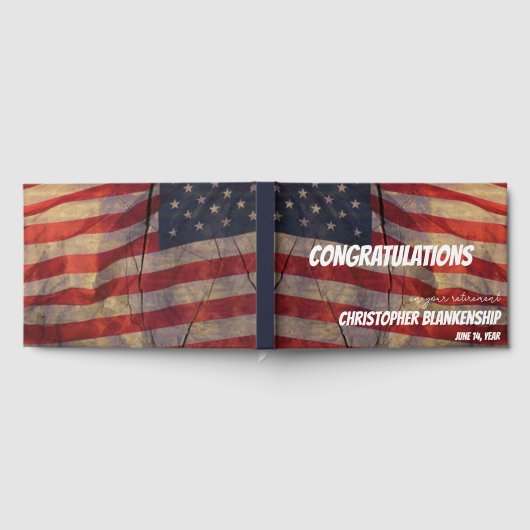 Ruhestand Herzlichen Glückwunsch Rustikale amerika Gästebuch (Voll)