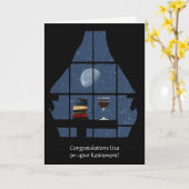 Ruhestand Herzlichen Glückwunsch zu den Büchern We Karte (Gelbe Blume)