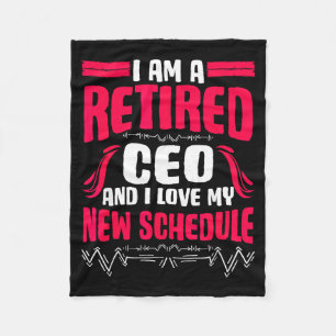 Ruhestand Ich Bin Ein Rentner-Ceo Fleecedecke