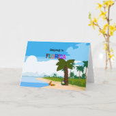 Ruhestand in Florida Karte (Gelbe Blume)