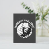 Ruhestand in Full Swing Funny Spaß T - Shirt Keyer Postkarte (Stehend Vorderseite)