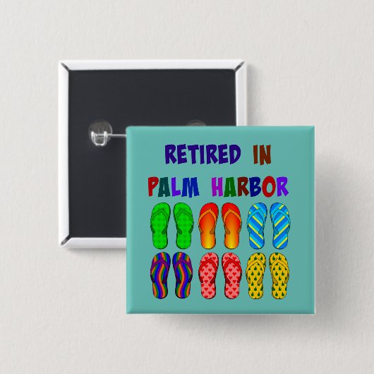 Ruhestand in Palm Harbour Button (Vorne & Hinten)