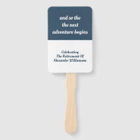 Ruhestand Inspiration Zitat Modern Simple Blue
