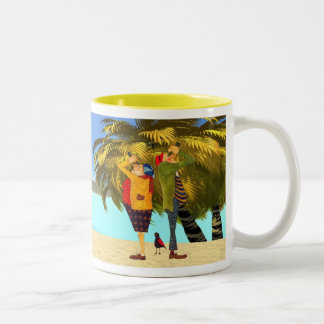 RUHESTAND ist eine EXPLOSION Zweifarbige Tasse