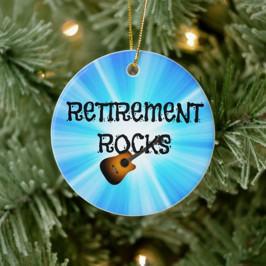 Ruhestand ist großartig keramik ornament (Baum)